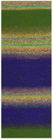Lana Grossa Gomitolo Fusione 2027 Brown/Orange/Light Green/Light/Dark Olive/Green/Dark Purple-2