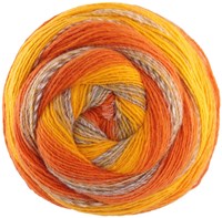 Lana Grossa Gomitolo Fusione 2030 Yolk Yellow/Light/Grey Brown/Yellow/Orange