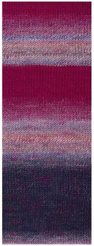 Lana Grossa Gomitolo Gala 4024 Bordeaux Red/Jeans/Grey Brown/Grey/Purple/Anthracite-2