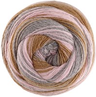 Lana Grossa Gomitolo Gala 4025 Camel/Pink/Grey