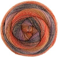 Lana Grossa Gomitolo Gala 4026 Antique Violet/Grey Brown/Rust/Orange/Ochre Yellow