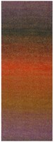 Lana Grossa Gomitolo Gala 4026 Antique Violet/Grey Brown/Rust/Orange/Ochre Yellow-2