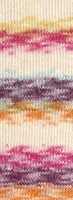 Lana Grossa Gomitolo Hippie 3031 Orange/Blackcurrant/Light Turquoise/Pink/Natural/Lime-2