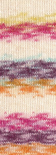Lana Grossa Gomitolo Hippie 3031 Orange/Blackcurrant/Light Turquoise/Pink/Natural/Lime-2