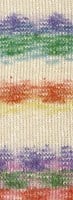 Lana Grossa Gomitolo Hippie 3032 Moss Green/Rust/Blue-Violet/Green/Light Blue/Natural/Lime-2
