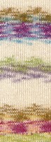 Lana Grossa Gomitolo Hippie 3034 Lime Green/Natural/Amber/Light Petrol/Blackcurrant/Fuchsia/Yellow-2
