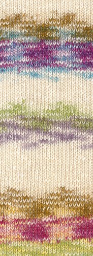 Lana Grossa Gomitolo Hippie 3034 Lime Green/Natural/Amber/Light Petrol/Blackcurrant/Fuchsia/Yellow-2