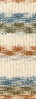 Lana Grossa Gomitolo Hippie 3038 Blue-Grey/Amber/Nougat/Pink-Beige/Natural-2