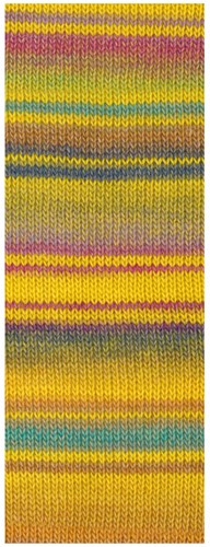 Lana Grossa Gomitolo Magico 3026 Sun/Golden Yellow/Camel/Grey/Berry/Soft Green/Turquoise/Lilac/Grey Purple-2