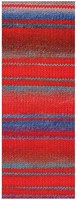 Lana Grossa Gomitolo Magico 3029 Burgundy/Fire Red/Light Grey/Denim Blue/Grey/Fuchsia-2