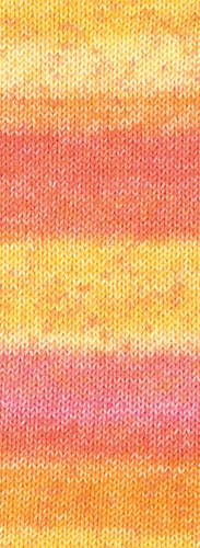 Lana Grossa Gomitolo Mambo 2031 Orange/Salmon Pink/Pink/Light Yellow/Sun Yellow-2