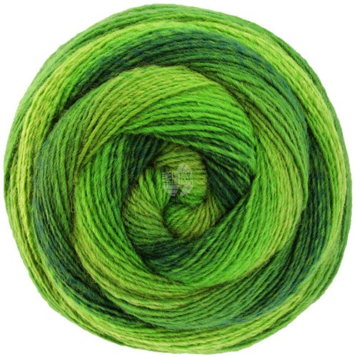 Lana Grossa Gomitolo Versione 447 Lime/May/Grass/Dark/Bottle Green