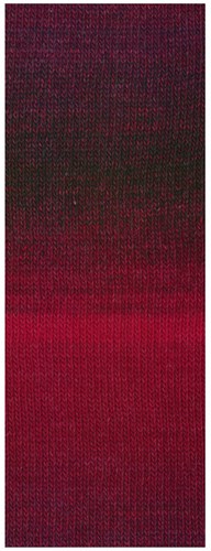 Lana Grossa Gomitolo Versione 452 Black Red/Burgundy/Red/Wine Red-2