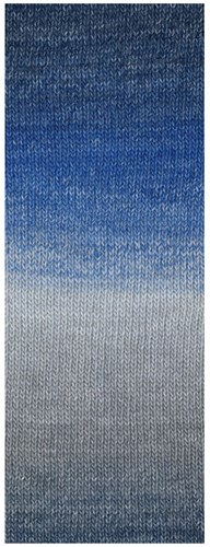 Lana Grossa Gomitolo Versione 455 Jeans/Royal/Grey Blue/Light/Medium/Dark Grey/Black Blue-2