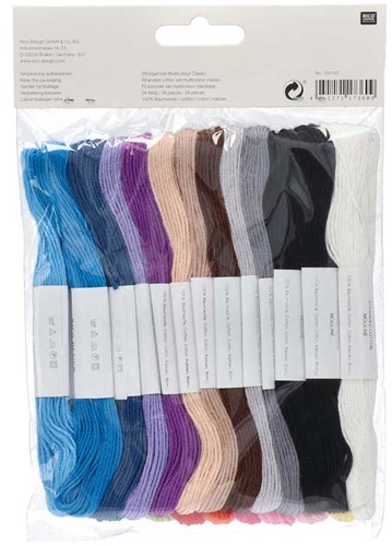 Rico Sticktwist Embroidery Floss Pack 8m 006 Multicolour Classic-3