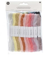 Rico Sticktwist Embroidery Floss Pack 8m 007 Multicolour Pastel