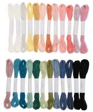 Rico Sticktwist Embroidery Floss Pack 8m 007 Multicolour Pastel-2
