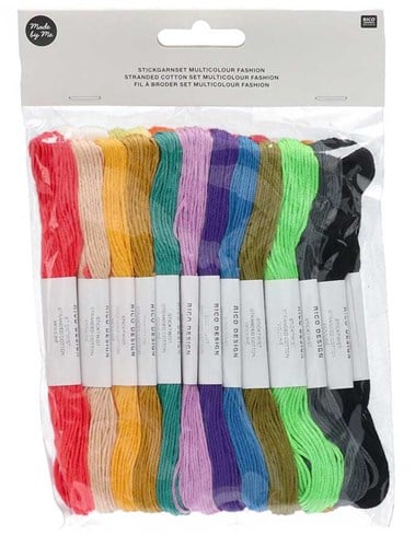Rico Sticktwist Embroidery Floss Pack 8m 008 Multicolour Fashion