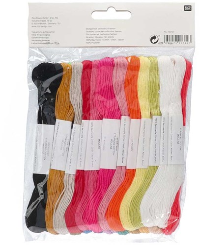 Rico Sticktwist Embroidery Floss Pack 8m 008 Multicolour Fashion-3