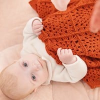 Granny Square Babydeken Uni colour