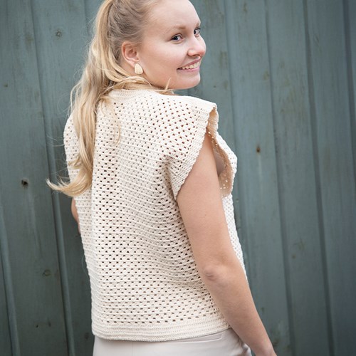 Granny Stripe Spring Top Crochet Kit-3