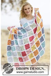 Crochet pattern Granny pastel blanket
