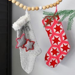 Crochet pattern Granny's Christmas stocking