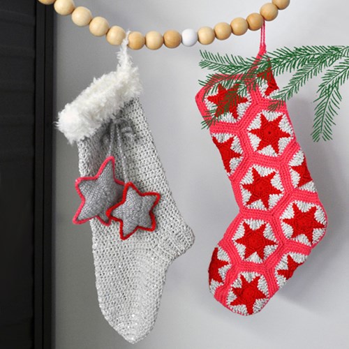 Crochet pattern Granny's Christmas stocking