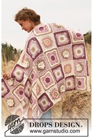 Crochet pattern Granny floral blanket-2