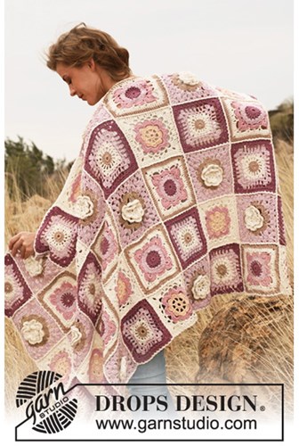 Crochet pattern Granny floral blanket-2