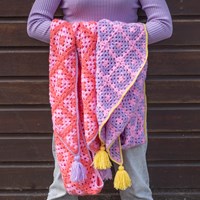 Granny’s Shawl Crochet Kit 040 Pink Sand-3