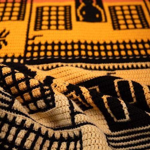Haunted Hilltop Horror House Spooky Vintage Colorway Crochetkit - With Digital Pattern-3
