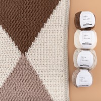 Yarn and Colors Harlequin Blanket Crochet Kit 005 Clay-2