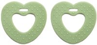 Go Handmade Heart Teething Rings 80 Pastel Green