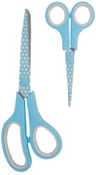 Hemline Set Fabric Scissors (21cm) & Embroidery Scissors (13.5cm) Blue
