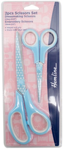 American Craft Sharp Tip Scissors 5.5-Pink with Polka Dots