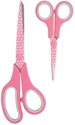 Hemline Set Fabric Scissors (21cm) & Embroidery Scissors (13.5cm) Pink