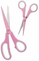 Hemline Set Fabric Scissors (21cm) & Embroidery Scissors (13.5cm) Pink-2