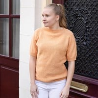 Knitting Kit Summer Top with Round Neckline-2