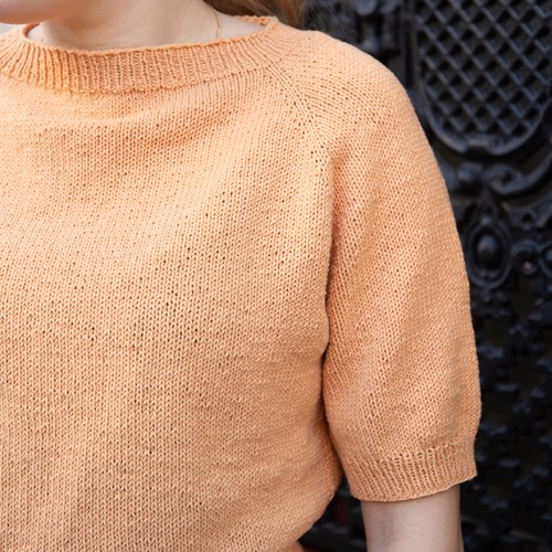 Knitting Kit Summer Top with Round Neckline-3