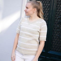 Knitting Kit Summer Top with V-Neck