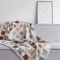 Crochet Pattern Yarn and Colors Hip To Be Square Blanket-3