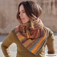 Katia Hiro Point scarf Knitting pattern