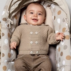 Knitting Pattern Honeycomb Stitch Baby Vest