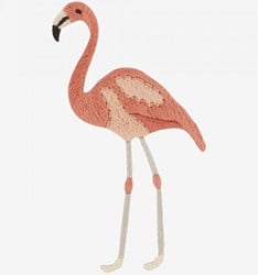 Embroidery Pattern Flamingo