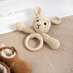 Rabbit Rattle – Go Handmade Sensory Kit Yarn and Crochet Kit