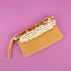 Pailletten Clutch Clutch Yarn and Crochet Kit