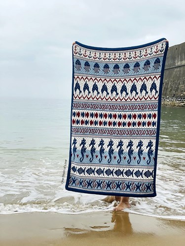 One Skein of Love Sea Life Blanket CAL Yarn kit-2