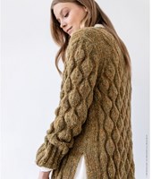 Knitting Pattern Nuvoletta Long Cardigan