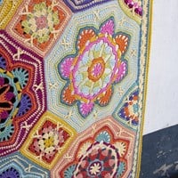 Persian Tiles Eastern Jewels Blanket Crochet Kit